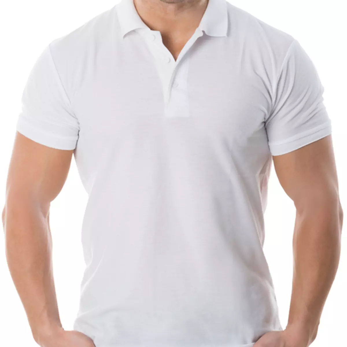 Classic White Polo T-Shirt - Image 3