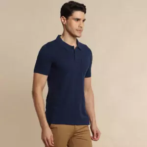 Classic Navy Blue Polo T-Shirt