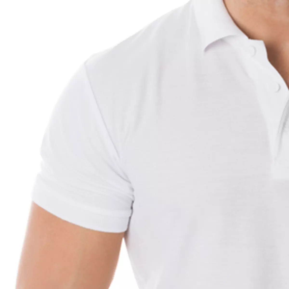 Classic White Polo T-Shirt - Image 4