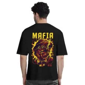 Real Mafia Cool Printed Pure Cotton Oversized Tee