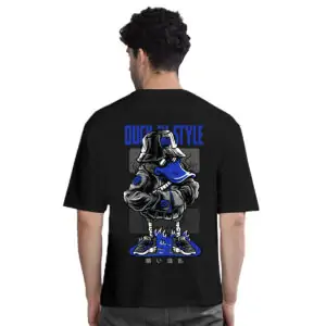 Duck In Style Vibrant Cool Printed Pure Cotton Oversized Tshirt