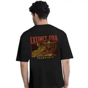 Extinct Era Cool Printed Oversized Tee Unisex