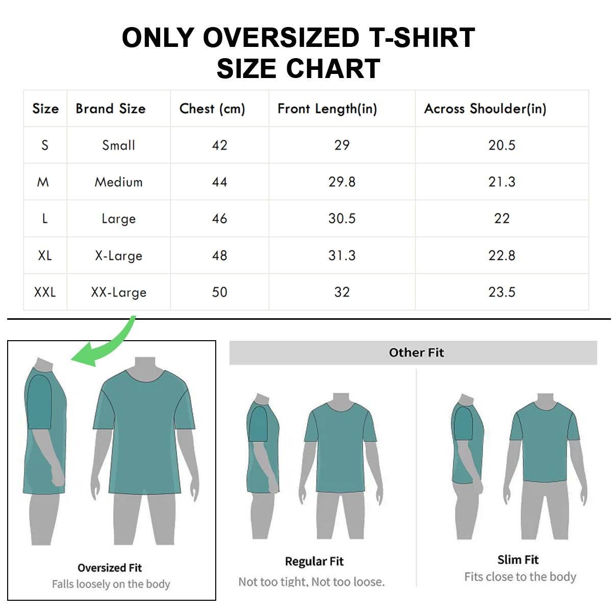 Dark Printed Pure Cotton Round Neck Drop shoulder Oversized Tshirt Unisex - Image 3