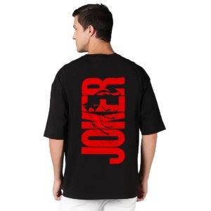 Joker DC Printed Pure Cotton Round Neck Drop shoulder Oversized Tshirt Unisex