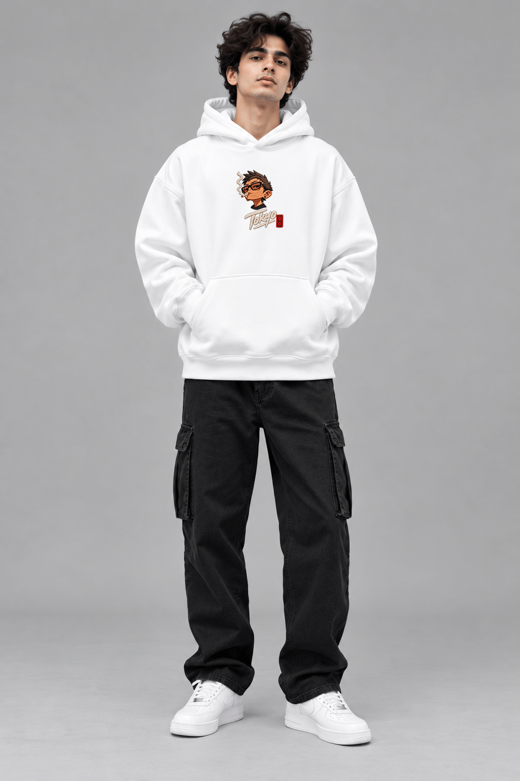 Printsflix You Gotta Chill Printed Premium Oversized Hoodie White - Image 4
