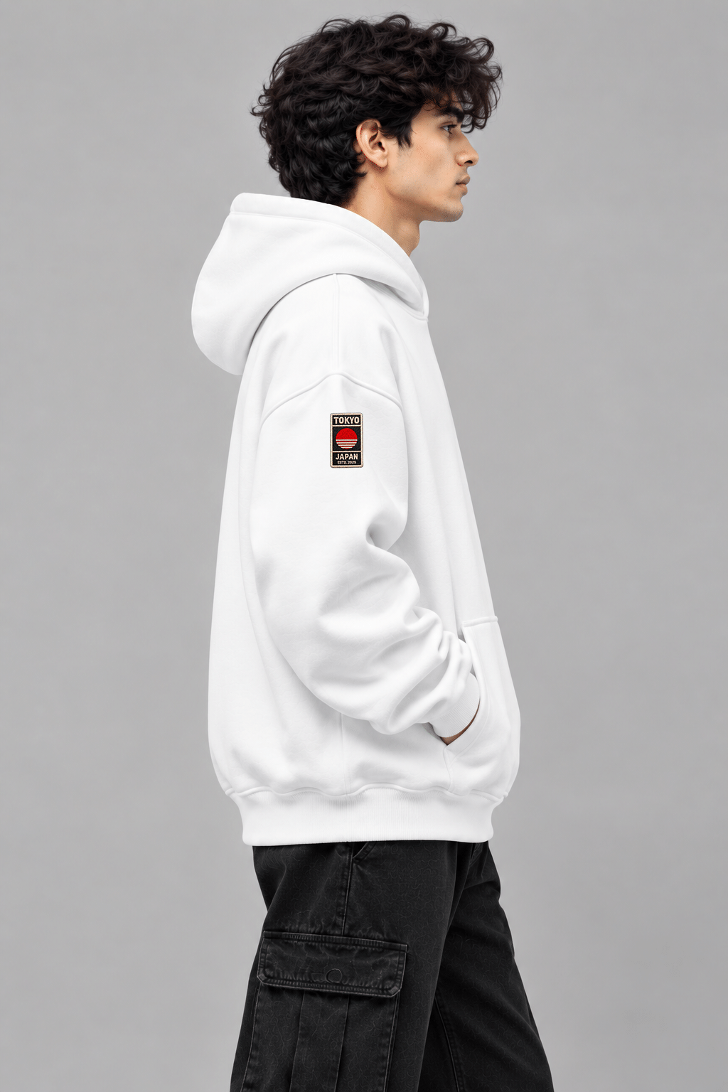 Printsflix You Gotta Chill Printed Premium Oversized Hoodie White - Image 3