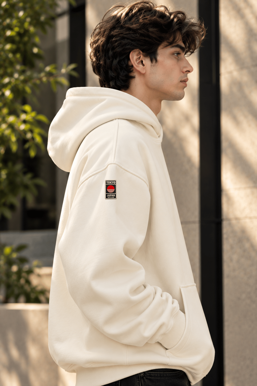 Printsflix You Gotta Chill Printed Premium Oversized Hoodie Off-White - Image 2